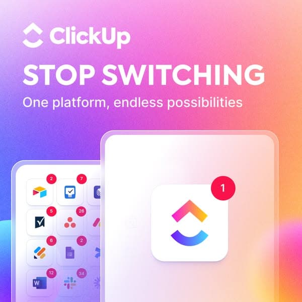 ClickUp ad · Loopy reference library